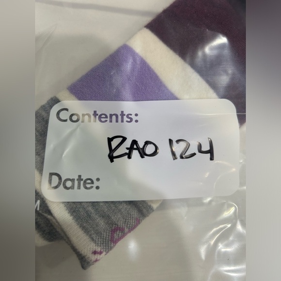 Smartwool Women's Large Snowboard OTC Socks Targeted Cushion White Purple NWT - Picture 5 of 7